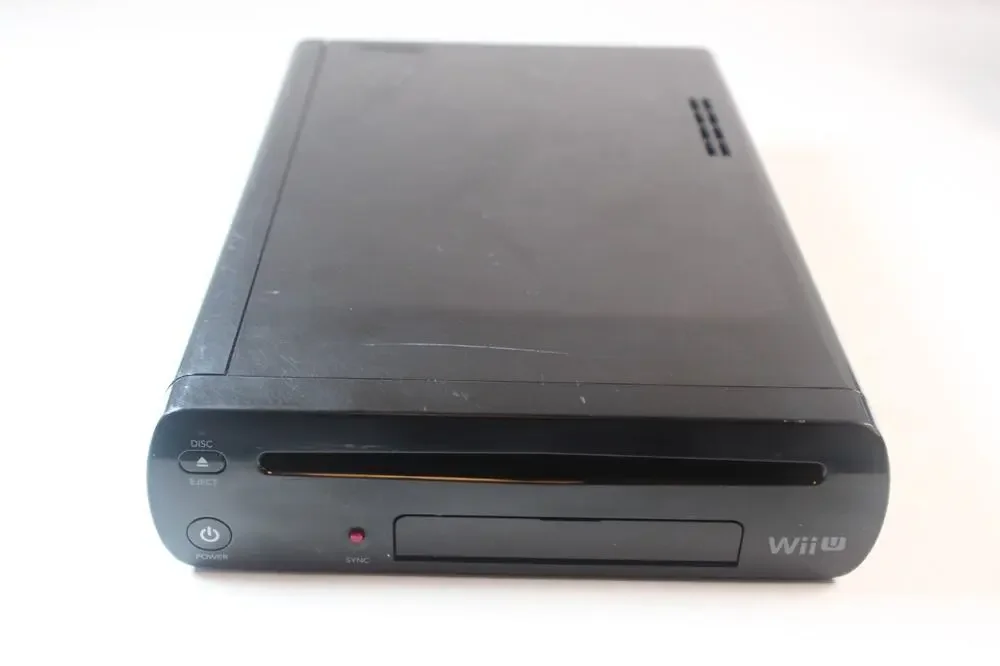 Nintendo Wii U WUP-101(02) 32GB Black Console Only *No Gamepad* W/ Mario Maker